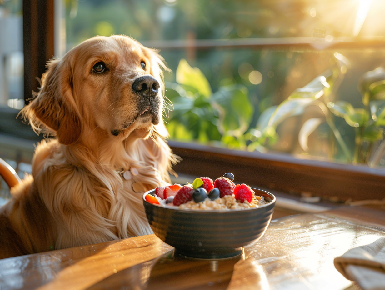 porridge pour chien : semoule  flocons d avoine et recettes - chien  porridge